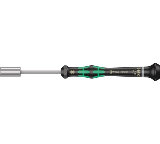 Отвёртка торцевая прецизионная WERA 2069 Kraftform Micro с внутренним шестигранником, 1/4 x 60 мм WE-345282
