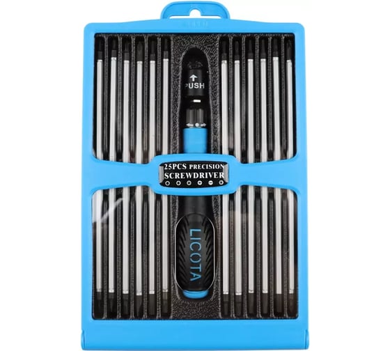 Набор реверсивная отвертка Licota для точн.мех. ASD-168K01