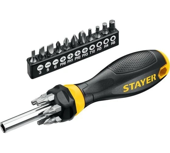 Набор Stayer отвертки, биты, головки Professional 32 предмета в кейсе 25134-H18_z02