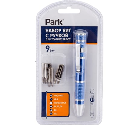 Набор бит с ручкой для точных работ Park 100249