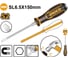 Отвертка ударная плоская INGCO SL6.5x150 (12/144) INDUSTRIAL HGTSL6150 2