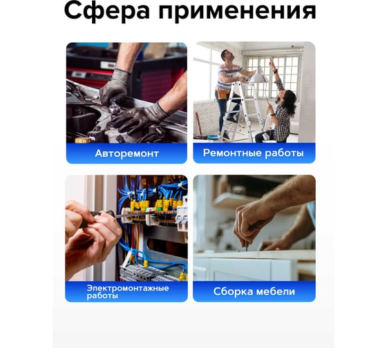 Набор отверток магнитных Forsage "Profi" 6пр. в блистере 27176 F-7006A F-7006A(27176)