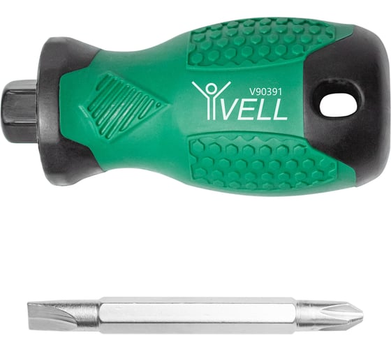 Мини отвертка двухсторонняя Vell PH2, SL6, 95 мм {V90391} 1396682
