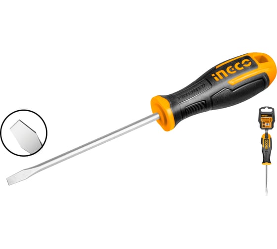 Отвертка плоская INGCO SL8 x 150 INDUSTRIAL, шт HS688150
