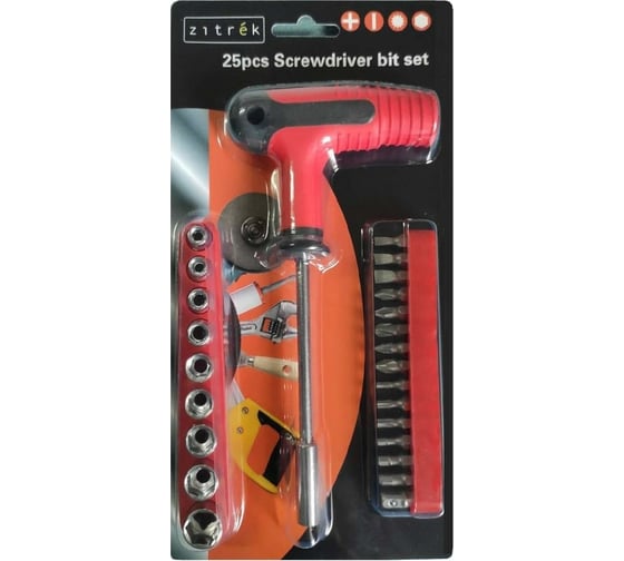 Отвертка со сменными битами и головками Zitrek SRA25065-0024