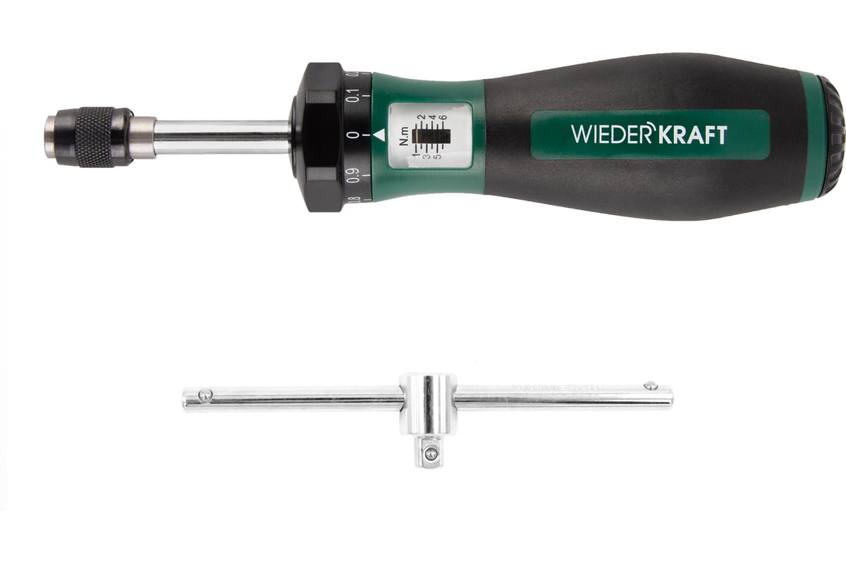 Динамометрическая отвертка WIEDERKRAFT 1/4 до 6 Нм WDK-MS0106 ...
