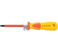 Отвертка изолированная Licota VDE 1000V PZ2, 100 мм ASD-931002