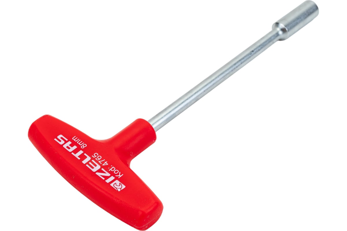 Т-образный торцевой ключ-отвертка IZELTAS 8x135 мм, длина 185 мм ...
