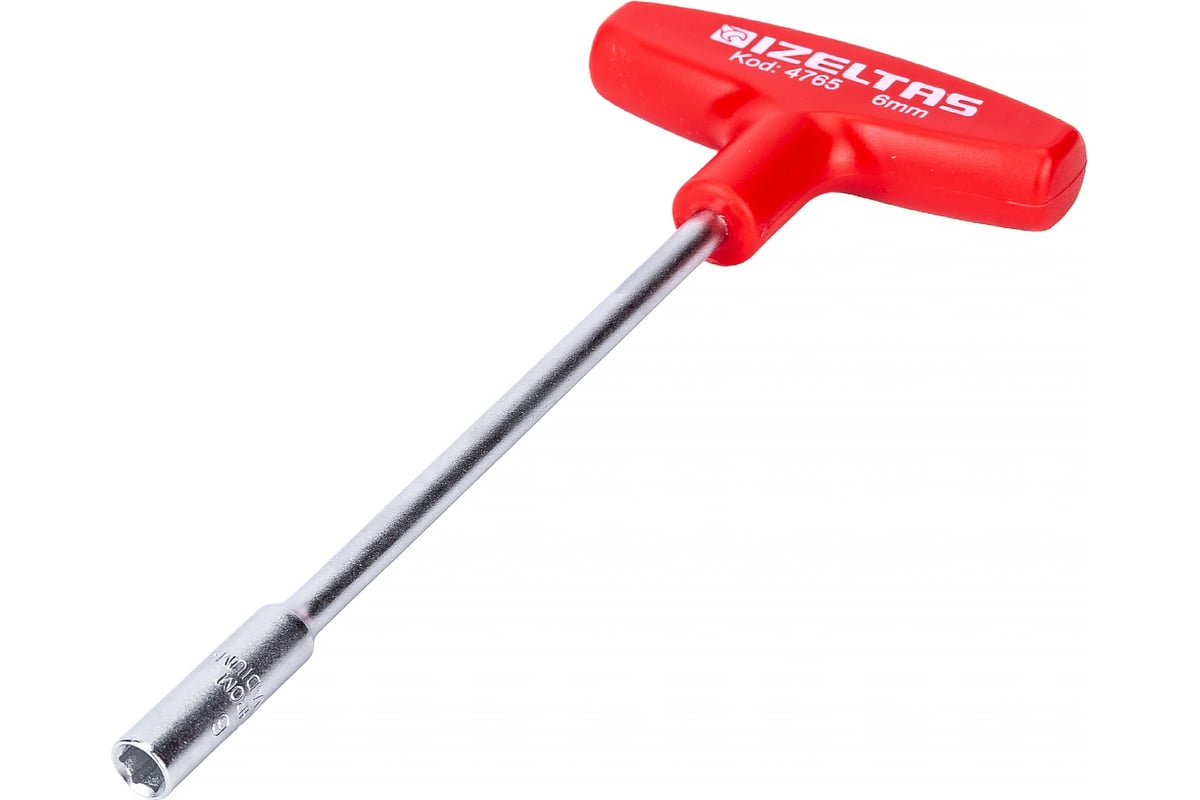 Т-образный торцевой ключ-отвертка IZELTAS 6x135 мм, длина 185 мм ...