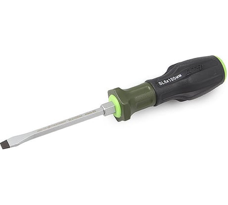 Усиленная отвертка Дело Техники шлицевая 6×100мм 741064