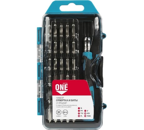 Отвертка с набором бит Smartbuy 31 предмет, отвертка, 30 бит, CR-V SBT-SCBS-31P1