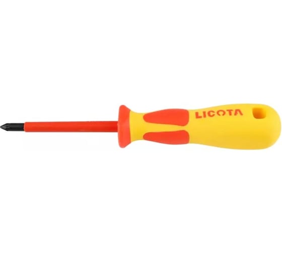 Отвертка изолированная Licota VDE 1000V PZ1, 80 мм ASD-930801