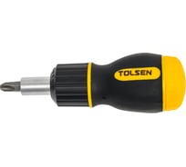 Реверсивная отвертка с набором бит TOLSEN 7 предметов PH0123 SL456 CrV 20033