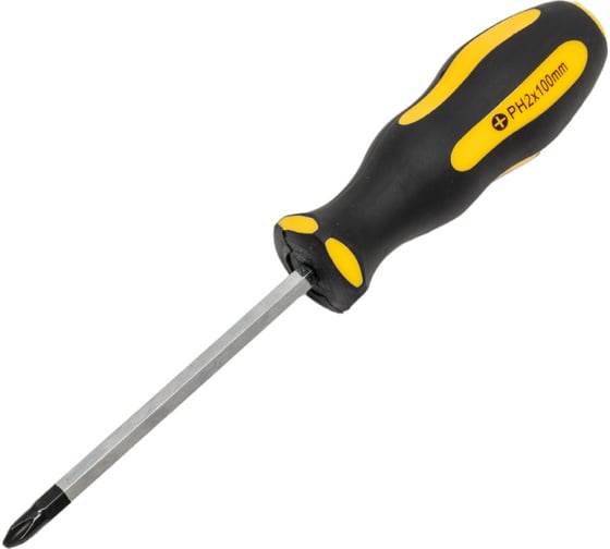Крестовая отвертка NIKONA Cr-V, PH2x100 мм, шестигранная 22-623