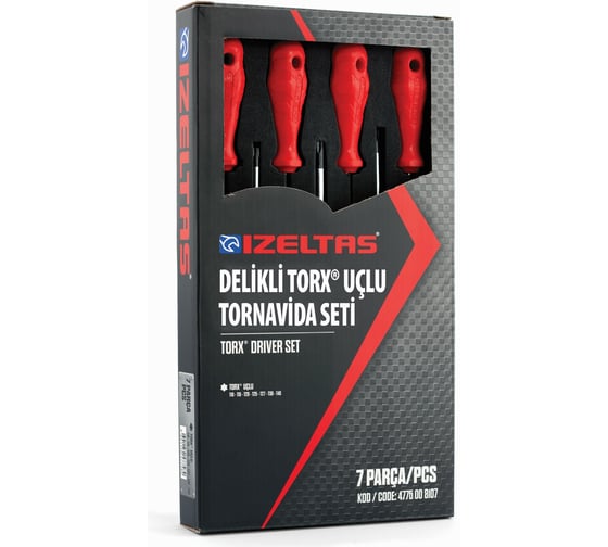 Набор отвёрток IZELTAS Torx 7 предметов 4776008107