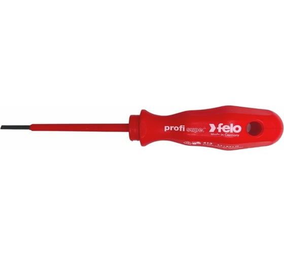 Диэлектрическая шлицевая отвертка Felo SL2,5x0,4 61302590 1