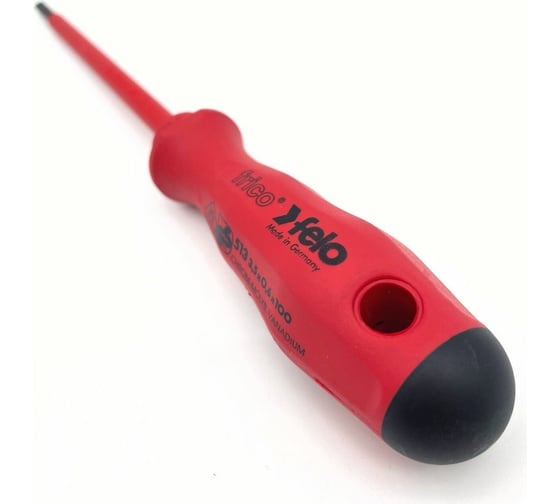 Диэлектрическая шлицевая отвертка Felo SL 3,5x0,6 51303590