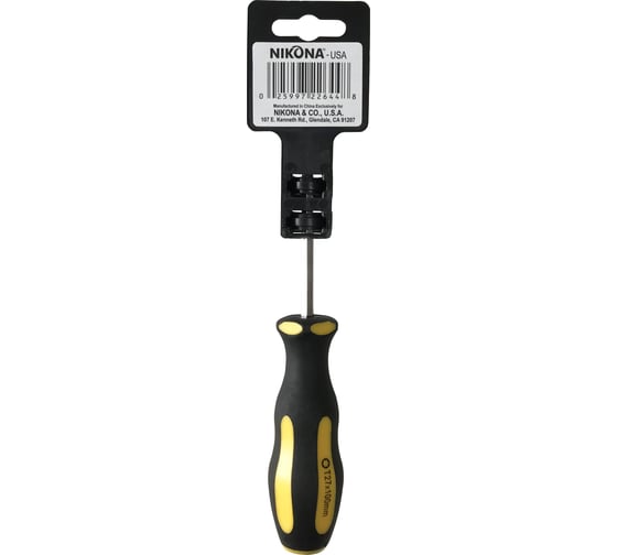 Отвертка NIKONA звездочка Torx  Cr-V, T 27x100 мм, шестигранная 22-644