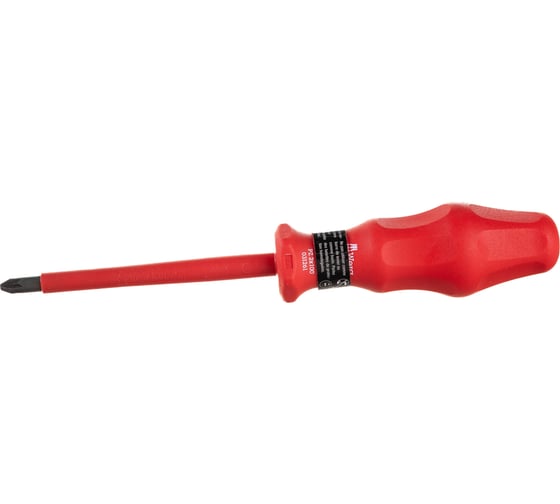 Диэлектрическая крестовая отвертка WERA 1765 i PZ VDE Kraftform Classic PZ2 x 100 мм WE-031261 1