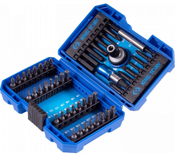 Набор вставок (бит) KING TONY 1/4 , PH, PZ, Hex, Torx, Slotted, 49 предметов 1048MR