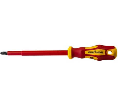 Диэлектрическая крестовая отвёртка Промлайн PH3x150 мм, до 1000 В, CrV, ПЛ02202043_z022