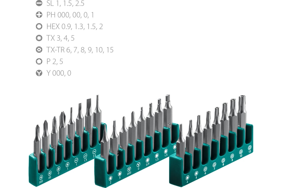 Отвертка для точных работ KRAFTOOL Precision-28 со сменными битами, 28  предметов 25677