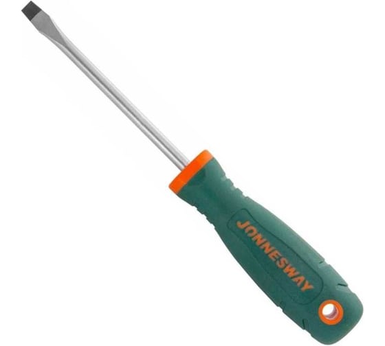 Стержневая отвертка Jonnesway D77S6100 шлицевая, ANTI-SLIP GRIP, SL6.5x100 мм 46374