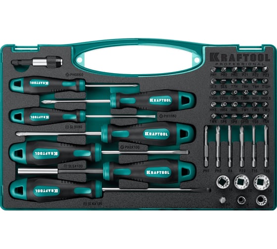 Набор отверток и насадок KRAFTOOL X-Drive-50 50 шт. 25815