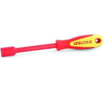 Диэлектрический ключ-отвёртка IZELTAS 1000V, торцевой, 9мм, длина 230 мм 4773190090