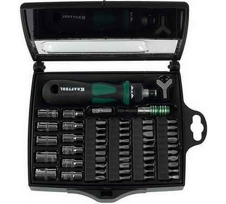 Реверсивная отвертка KRAFTOOL EXPERT с битами 25554-H55