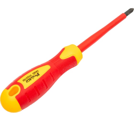 Диэлектрическая отвертка ProsKit SD-810-P2 (аналог SD-800-P2) 1000 В, PH2x100 С00040181