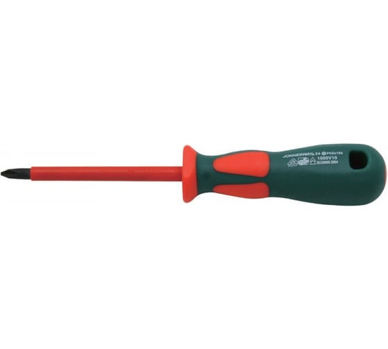 Крестовая диэлектрическая отвертка Jonnesway, PH, DV13P2100 (D19P2100)