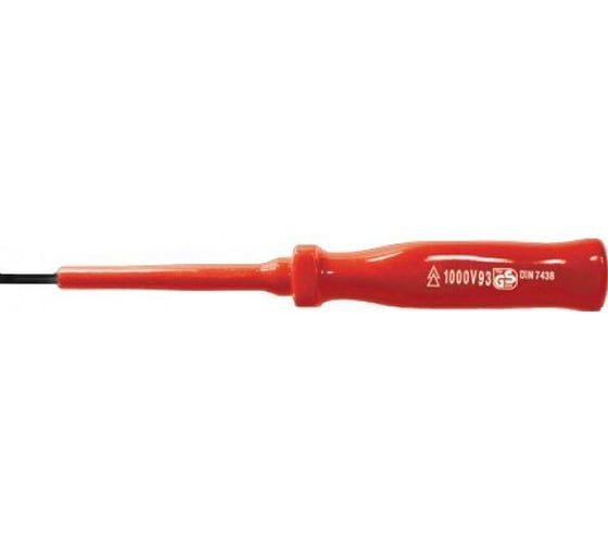 Изолированная отвертка CrV 1000V SL 5х125мм FIT 55803