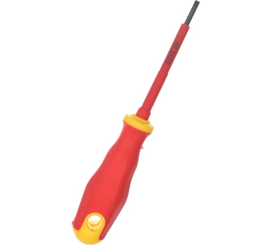 Изолированная отвертка CrV 1000V SL 3х75 мм FIT 55896