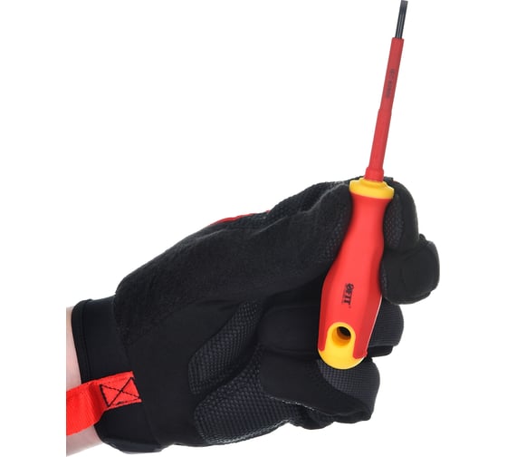 Изолированная отвертка CrV 1000V SL 3х75 мм FIT 55896