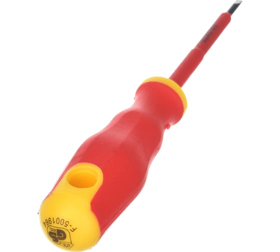 Изолированная отвертка CrV 1000V SL 3х75 мм FIT 55896