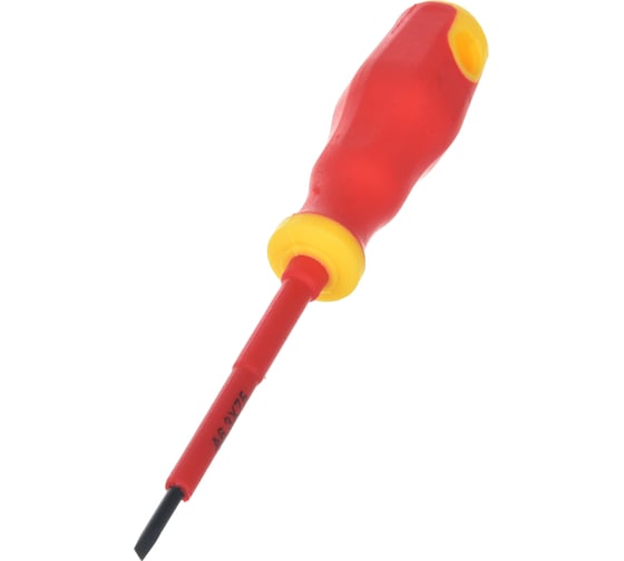 Изолированная отвертка CrV 1000V SL 3х75 мм FIT 55896