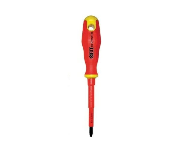 Изолированная отвертка CrV 1000V 4.5х80 мм РН1 FIT 55893