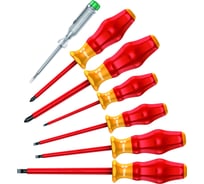 Набор диэлектрических отверток 1160i/7 SATZ 6TLG / 6 PCS WERA WE-031575