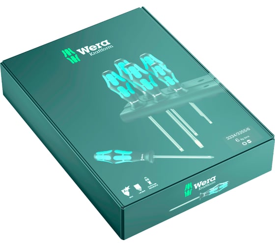 Набор отверток 3334/3355/6 SATZ 6TLG / 6 PCS WERA WE-032061