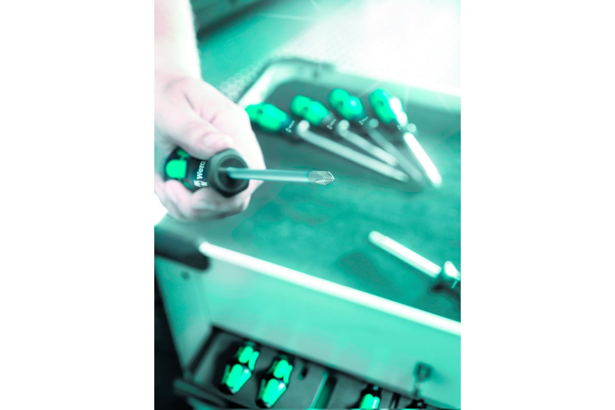 Набор отверток Wera, Kraftform Plus Lasertip с подставкой, 6 предметов ...