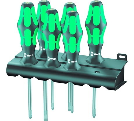 Набор отверток Wera, Kraftform Plus Lasertip с подставкой, 6 предметов, WE-105622