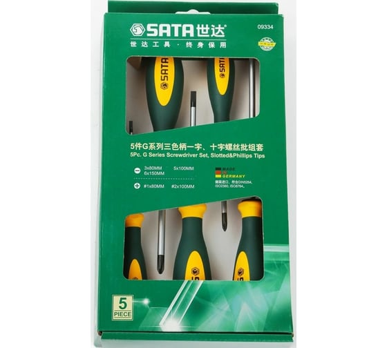 Набор комбинированных отверток Sata G-Series 5 предметов 09334