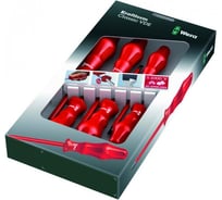 Набор диэлектрических отверток 1000 V 1760i/65i/6 SATZ 6TLG / 6 PCS WERA WE-031283