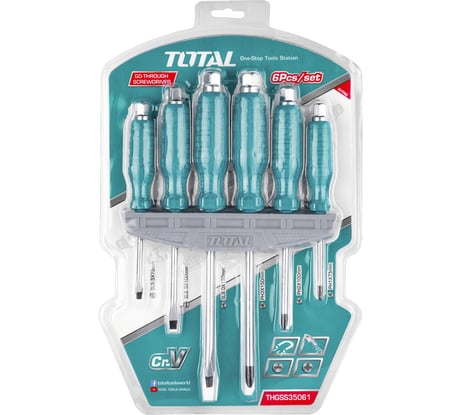 Набор ударных отверток TOTAL 6 шт THGSS35061