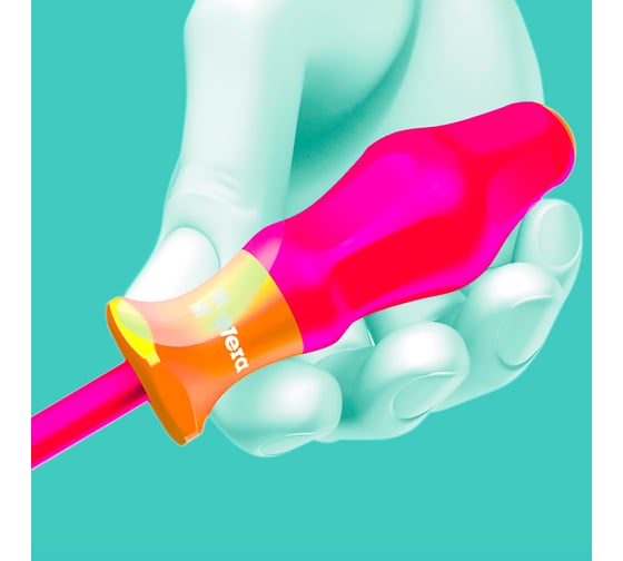 Отвертка диэлектрическая Wera, VDE, PH 2х100 мм, WE-031603