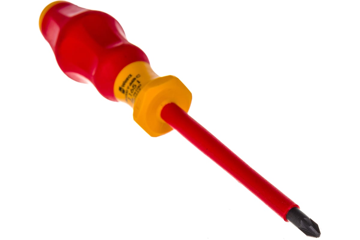 Отвертка диэлектрическая Wera, VDE, PZ 2х100 мм, WE-031613 - выгодная ...