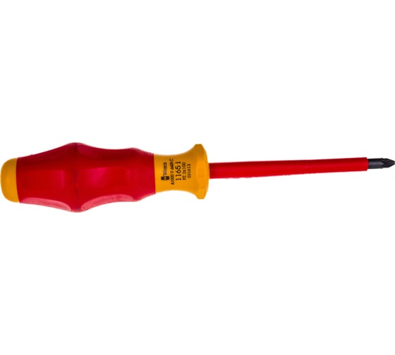 Отвертка диэлектрическая Wera, VDE, PZ 2х100 мм, WE-031613