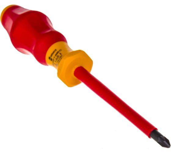 Отвертка диэлектрическая Wera, VDE, PZ 2х100 мм, WE-031613