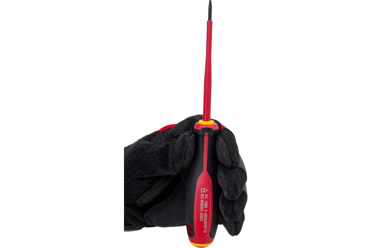 Отвертка диэлектрическая Milwaukee трехгранная рукоятка VDE SL 0.5x3 ...